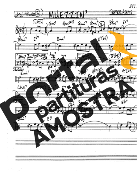 The Real Book of Jazz Muezzin partitura para Trompete