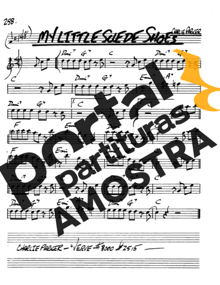 The Real Book of Jazz My Little Suede Shoes partitura para Saxofone Alto (Eb)