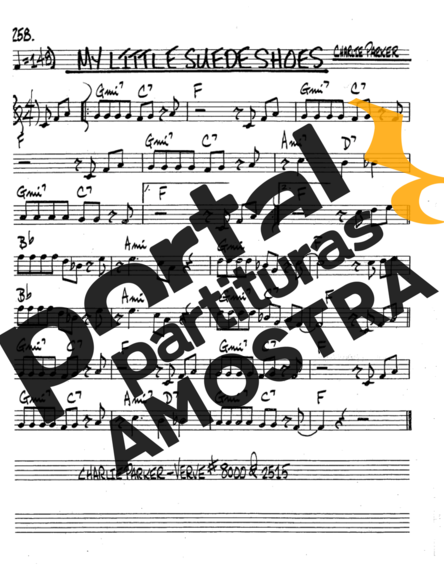 The Real Book of Jazz My Little Suede Shoes partitura para Saxofone Tenor Soprano (Bb)