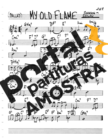 The Real Book of Jazz My Old Flame partitura para Gaita
