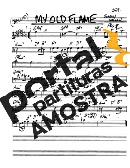 The Real Book of Jazz My Old Flame partitura para Saxofone Alto (Eb)