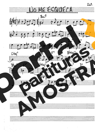 The Real Book of Jazz No Me Esqueça partitura para Clarinete (Bb)