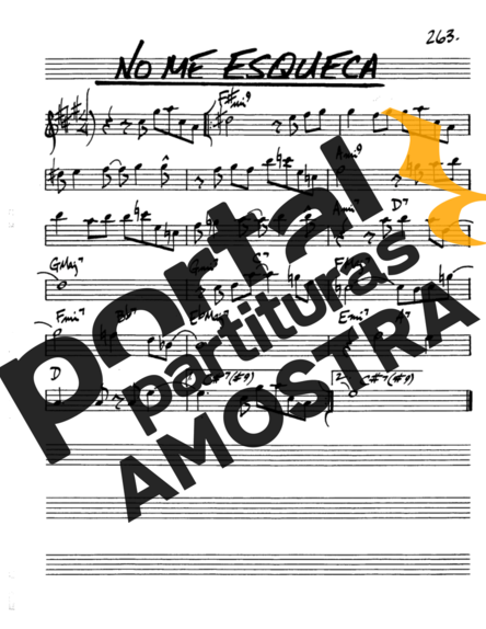 The Real Book of Jazz No Me Esqueça partitura para Saxofone Alto (Eb)