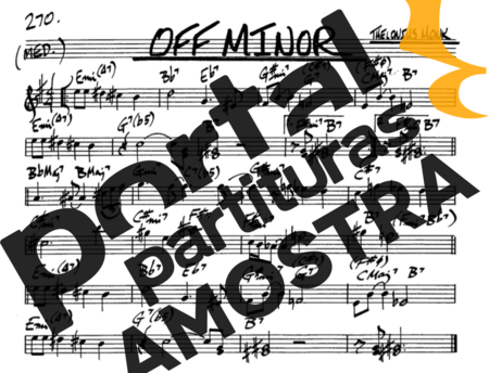 The Real Book of Jazz Off Minor partitura para Saxofone Alto (Eb)