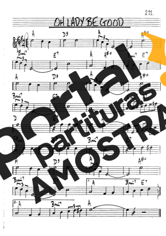The Real Book of Jazz Oh Lady Be Good partitura para Clarinete (Bb)