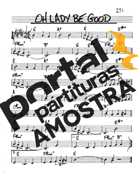 The Real Book of Jazz Oh Lady Be Good partitura para Saxofone Alto (Eb)