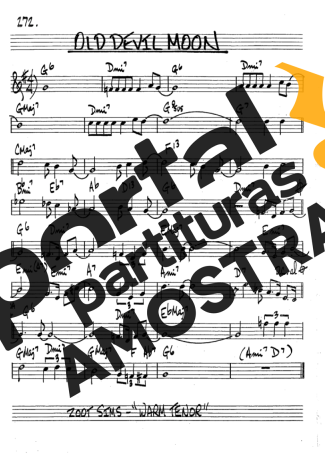 The Real Book of Jazz Old Devil Moon partitura para Clarinete (Bb)