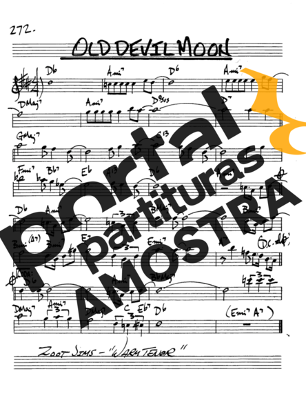 The Real Book of Jazz Old Devil Moon partitura para Saxofone Alto (Eb)