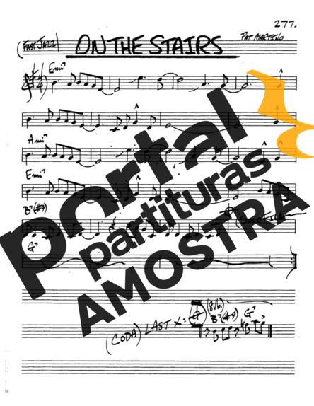 The Real Book of Jazz On The Stairs partitura para Saxofone Alto (Eb)