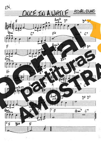 The Real Book of Jazz Once In A While partitura para Clarinete (Bb)