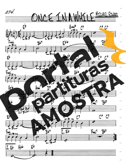 The Real Book of Jazz Once In A While partitura para Gaita