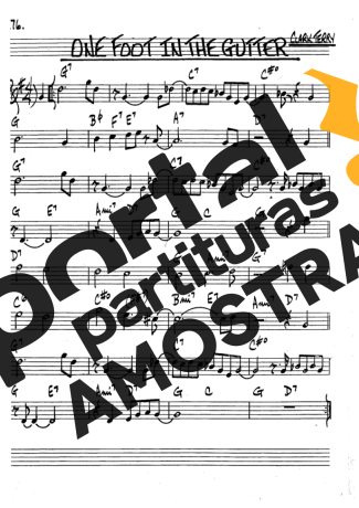 The Real Book of Jazz One Foot In The Gutter partitura para Clarinete (Bb)
