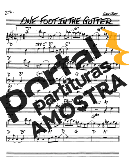 The Real Book of Jazz One Foot In The Gutter partitura para Saxofone Alto (Eb)