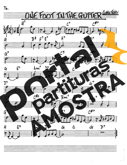 The Real Book of Jazz One Foot In The Gutter partitura para Trompete