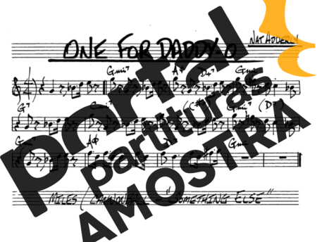 The Real Book of Jazz One For Daddy O partitura para Saxofone Alto (Eb)