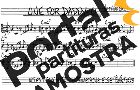 The Real Book of Jazz One For Daddy-O partitura para Saxofone Tenor Soprano (Bb)