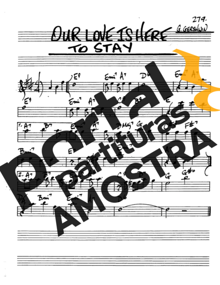 The Real Book of Jazz One Love Is Her To Stay partitura para Saxofone Alto (Eb)