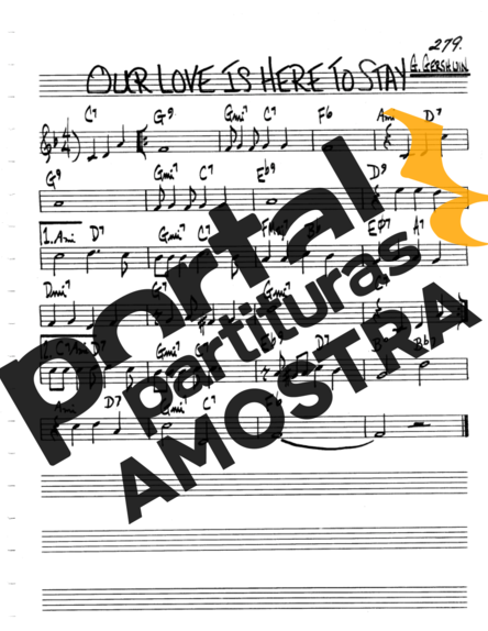 The Real Book of Jazz Our Love Is Here To Stay partitura para Gaita