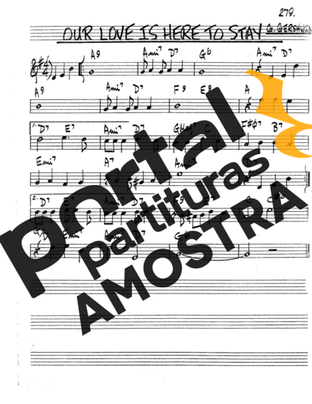 The Real Book of Jazz Our Love Is Here To Stay partitura para Trompete