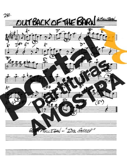 The Real Book of Jazz Out Back Of The Barn partitura para Saxofone Alto (Eb)