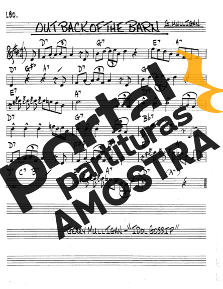 The Real Book of Jazz Out Back Of The Barn partitura para Trompete