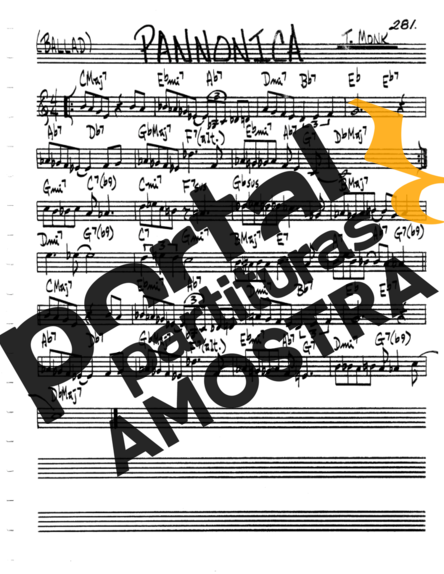 The Real Book of Jazz Pannonica partitura para Gaita