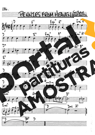 The Real Book of Jazz Pennies From Heaven partitura para Clarinete (Bb)