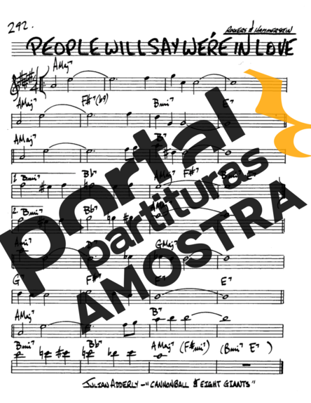 The Real Book of Jazz People Will Say We Are In Love partitura para Saxofone Alto (Eb)
