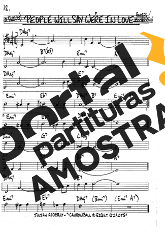 The Real Book of Jazz People Will Say We're In Love partitura para Clarinete (Bb)