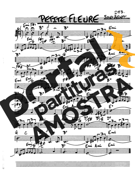 The Real Book of Jazz Petite Fleure partitura para Saxofone Alto (Eb)