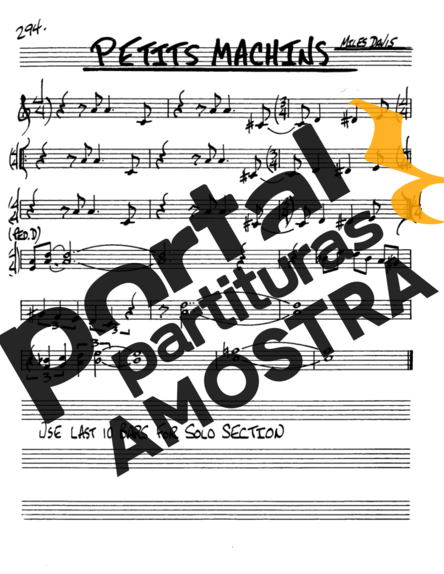 The Real Book of Jazz Petits Machins partitura para Saxofone Alto (Eb)