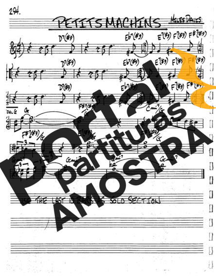The Real Book of Jazz Petits Machins partitura para Saxofone Tenor Soprano (Bb)