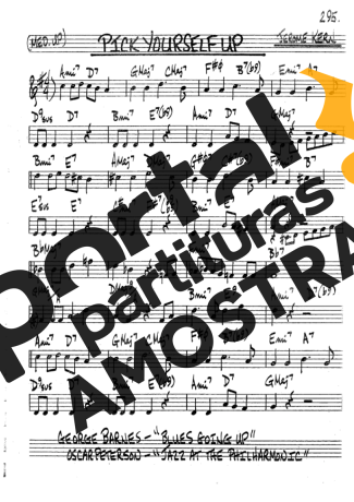 The Real Book of Jazz Pick Yourself Up partitura para Clarinete (Bb)