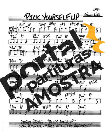 The Real Book of Jazz Pick Yourself Up partitura para Saxofone Alto (Eb)