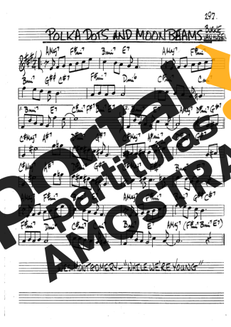 The Real Book of Jazz Polka Dots And Moonbeams partitura para Clarinete (Bb)