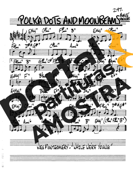 The Real Book of Jazz Polka Dots And Moonbeams partitura para Saxofone Alto (Eb)