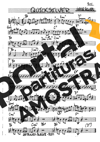 The Real Book of Jazz Quicksilver partitura para Clarinete (Bb)