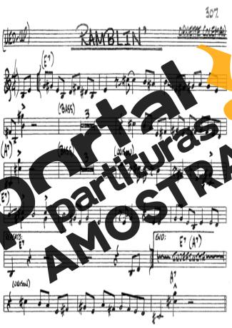 The Real Book of Jazz Ramblin partitura para Clarinete (Bb)