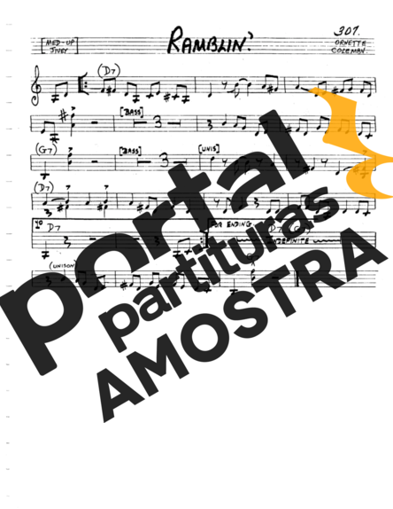 The Real Book of Jazz Ramblin partitura para Gaita