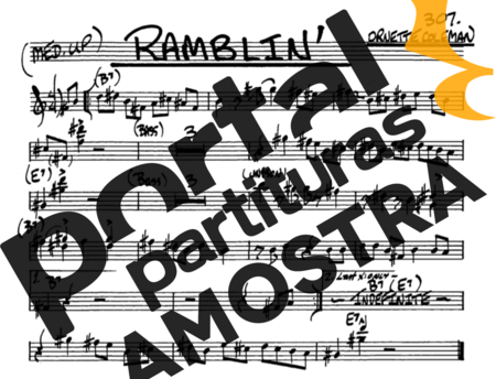 The Real Book of Jazz Ramblin partitura para Saxofone Alto (Eb)