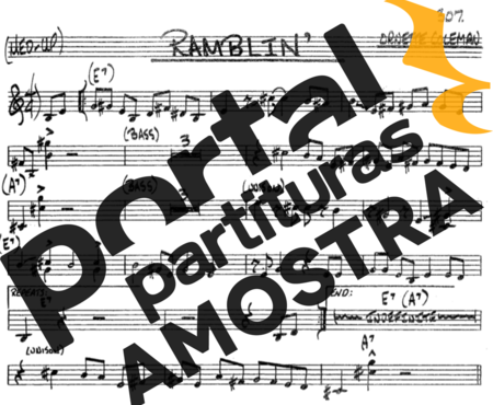 The Real Book of Jazz Ramblin partitura para Trompete