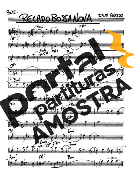 The Real Book of Jazz Recado Bossa Nova partitura para Saxofone Alto (Eb)