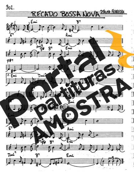 The Real Book of Jazz Recado Bossa Nova partitura para Saxofone Tenor Soprano (Bb)