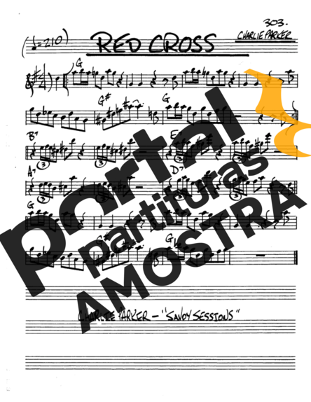 The Real Book of Jazz Red Cross partitura para Saxofone Alto (Eb)
