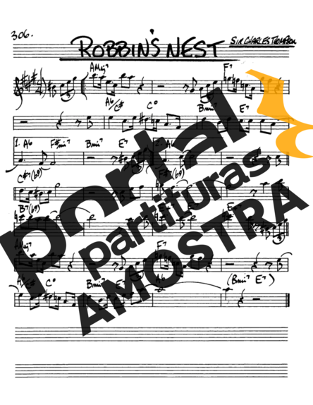 The Real Book of Jazz Robbins Nest partitura para Saxofone Alto (Eb)