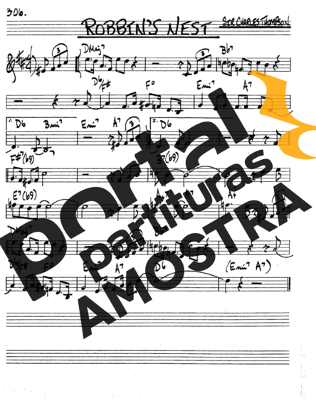 The Real Book of Jazz Robbins Nest partitura para Saxofone Tenor Soprano (Bb)