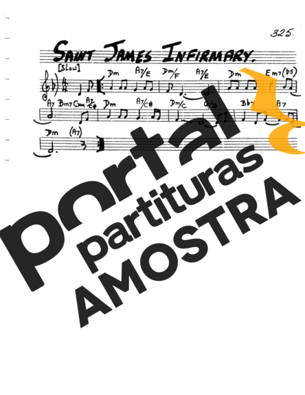The Real Book of Jazz Saint James Infirmary partitura para Clarinete (C)