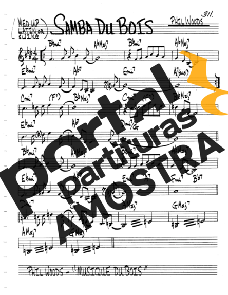 The Real Book of Jazz Samba Du Bois partitura para Clarinete (C)