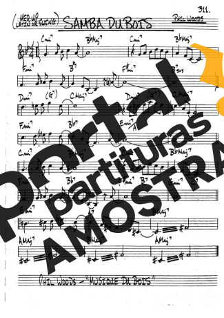 The Real Book of Jazz Samba Dubois partitura para Clarinete (Bb)