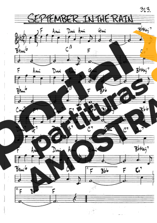 The Real Book of Jazz September In The Rain partitura para Clarinete (Bb)